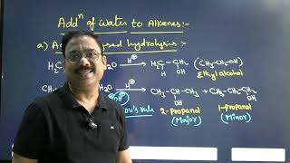 Properties Of Alkenes  7  Addition of Water  For JEE NEET EAPCET And board exams [upl. by Ashlan902]