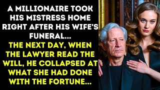 Millionaire Brought Mistress Home After Wifes Funeral Next Day The Will Changed Everything [upl. by Lusa]