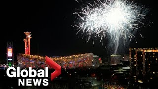 Beijing Olympics 2022 opening ceremony ends with dazzling fireworks display [upl. by Sualk]