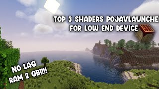 Top 3 Shaders Pojav launcher Virgl No Lag 1122 [upl. by Lisandra]