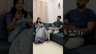 Gold side effects😂 saree from flyingcolorzzz funny couple shorts relatable [upl. by Hadwyn537]