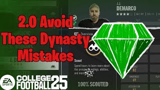 10 Mistakes to Avoid in Dynasty College Football 25 20 [upl. by Alden]