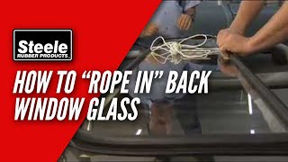 How To RopeIn Back Window Glass Gasket [upl. by Wolram877]