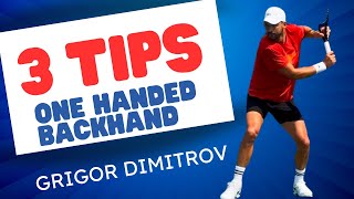 3 Important Tips for a better backhand [upl. by Lenahc]