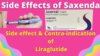 Saxenda  Side Effects What do you need to know [upl. by Naillik606]