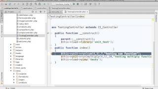 Unit Testing using CodeIgniter [upl. by Bucher]