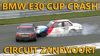 DNRT BMW E30 Cup Big Crash  Circuit Zandvoort 2023 [upl. by Suoicerpal]