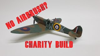 Building on a Budget  The Airfix 172 scale Spitfire Mk1a using just what comes in the box [upl. by Elleral180]