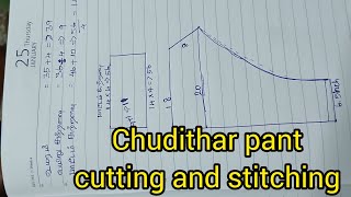 Churidar pant cutting and stitching [upl. by Viens84]