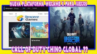 📢 EL CALL OF DUTY ONLINE CHINO VERSION GLOBAL  NUEVA PLATAFORMA WEGAME X STORE DE TENCENT [upl. by Malia]