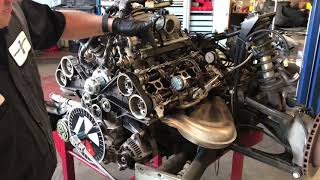 Ferrari 348 camshaft timing Ferrari Service San Rafael [upl. by Nawd221]