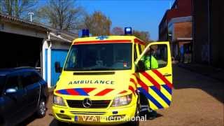 Licht en geluidsshowtje ambulance VZA International [upl. by Phillane]