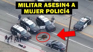 MILITAR persigue y ASESlN4 a una MUJER POLlCÍ4 en PLENA CALLE [upl. by Nylannej]