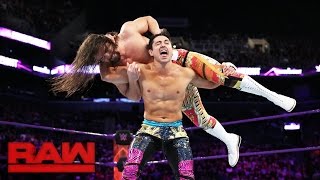 TJ Perkins vs The Brian Kendrick Raw March 20 2017 [upl. by Ayekel]