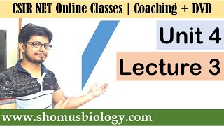 CSIR NET life science lectures Unit 4 Lecture 3 [upl. by Blakelee]