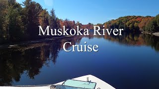 Muskoka River Cruise  Beautiful Fall Colours [upl. by Hsina]