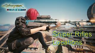 Cyberpunk 2077 SNIPER RIFLES LOCATIONS 2 ICONICS SPARKY SPT32 GRAD Sniper Glitch [upl. by Anahsat]