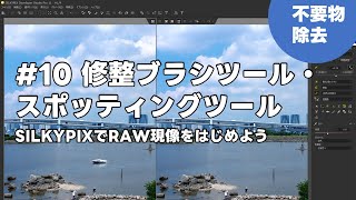 SILKYPIXでRAW現像をはじめよう 10 修整ブラシツール・スポッティングツール [upl. by Ayetal]