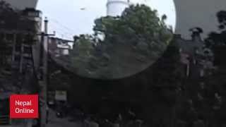 Dharahara Falling Live Nepal Earthquake 20722015 [upl. by Publius927]