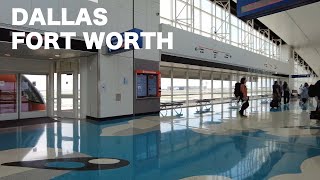 Dallas Fort Worth Airport  Walking Tour [upl. by Embry]