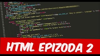 HTML  Tekstualni Elementi amp Linkovi Epizoda 2 [upl. by Emor]