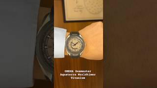 OMEGA Seamaster Aquaterra Worldtimer Titanium lugaro watch wristwatch omega luxury [upl. by Nhepets141]