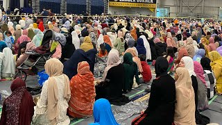 Eid prayer in Canada Muslims of different countries celebrate Eid in Canada [upl. by Hernardo150]