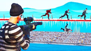 Playing SNIPERS vs RUNNERS In FORTNITE Custom Map [upl. by Dorsman]