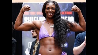 Claressa Shields Weigh in claressashields boxing gwoat jakepaul tyson fighter boxer k9 fyp [upl. by Ramsey]