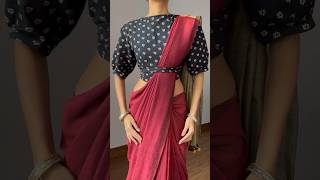 Rakshandhan Saree Draping grwm indianattire ootdfashion sareedrape blousedesign [upl. by Bullough368]