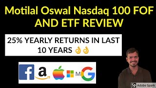 Motilal Oswal Nasdaq 100 Fund of Fund and ETF Review  How To Invest in US Stocks From India [upl. by Nagear]