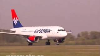 Probni let prvog aviona Air Serbia [upl. by Denten]