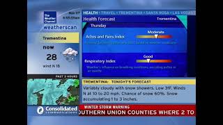 Weatherscan Emulation  1172024 Trementina  WinterStorm warning [upl. by Judith]