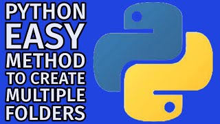 Easy PYTHON Method For Creating Multiple Folders Beginner Friendly Code [upl. by Aikcin]