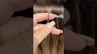 Keratin hair extensions Invisible bonds  Hair extensions beauty love hair extensions r [upl. by Varini846]