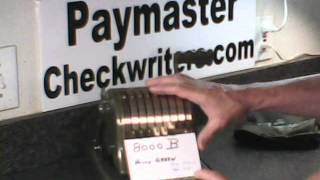 Paymaster CheckWriter Model 8000B [upl. by Jarv]