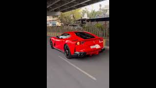 Ferrari 812 superfast 🏎️💨🔊💆🏻trending automobile ytshorts shorts luxury diy viralvideo love [upl. by Atsirhc]