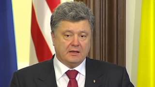 Poroshenko  Biden Phone Conversation Ukrainian President asks US for more aid [upl. by Nyleak]