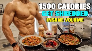 Full Day Of Eating 1500 Calories High Volume INSANE High Protein Diet [upl. by Joanna815]