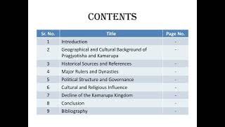 quotHistoricity Of Early Kingdoms Of Pragjyotisha And Kamarupaquot Project of History Class XII 202425 [upl. by Ahsekyw]