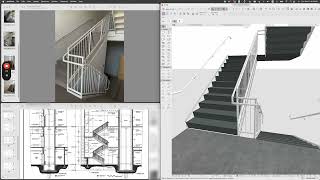 Stairs and Railings in ArchiCAD Part 1 of 3 [upl. by Assecnirp]