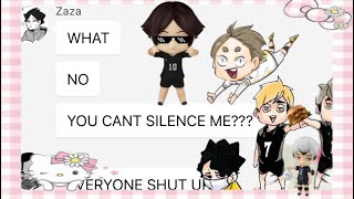 Inarizaki and Itachiyama hear me out cake pt1 Haikyuu texts🍰 [upl. by Falo964]