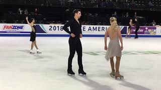 HubbellDonohue Fs Practice  Skate America 2018 [upl. by Neffirg]