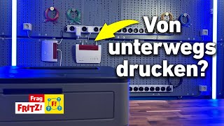 Von unterwegs drucken mit der FRITZBox  Frag FRITZ [upl. by Ozzy]