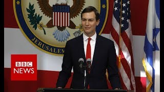 Jared Kushner speaks at the opening cermony of the US embassy in Jerusalem BBC News [upl. by Enayr]