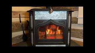 How to Season A Woodstock Soapstone Co Fireview Wood stove [upl. by Yerhpmuh188]