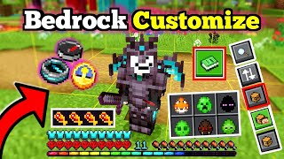 🟢 BEDROCK CUSTOMIZE para Minecraft PE 121X  Texture Pack Multi Funcion Para MINECRAFT BEDROCK [upl. by Adiela247]