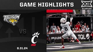 Towson vs Cincinnati Game Highlights  2024 Big 12 Football [upl. by Inol]