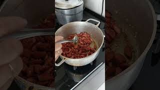 Mandioca com linguicinha temperada receitas almocodedomingo shortvideo [upl. by Ahcsap]