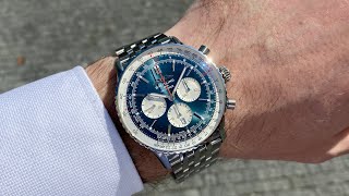 Breitling Navitimer B01 Chronograph 46 blue [upl. by Giacobo]